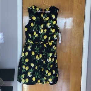 Navy & lemon dress NWT (12)
